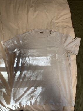 Taylor Stitch Heavy Bag Tee in White FLAWS